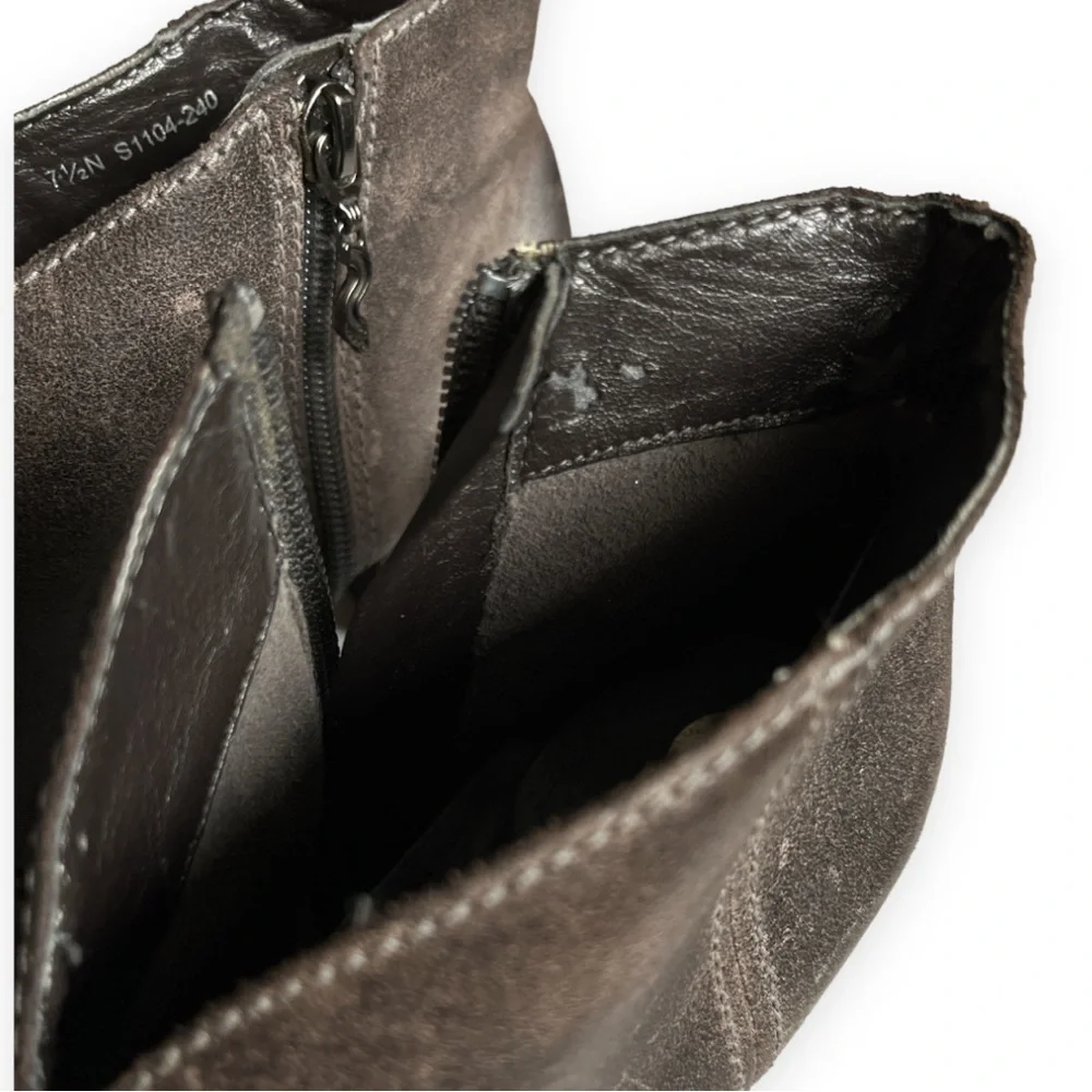 Softwalk Women's Dakota Ankle Boot 7.5N Brown Distressed Suede Leather S1104-240